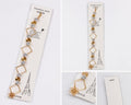 AuraanJewels Éclat Crystal Geometric Bracelet – Premium Gold-Tone Stainless Steel Adjustable Bracelet for Women