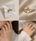 Auraa Jewel Luxe Pearl Statement Ring