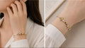 Auraa Jewel Celeste Crystal Cuff Bracelet – Gold Luxe Edition